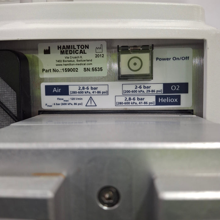 Hamilton Medical Inc Hamilton Medical Inc G5 Ventilator Respiratory reLink Medical