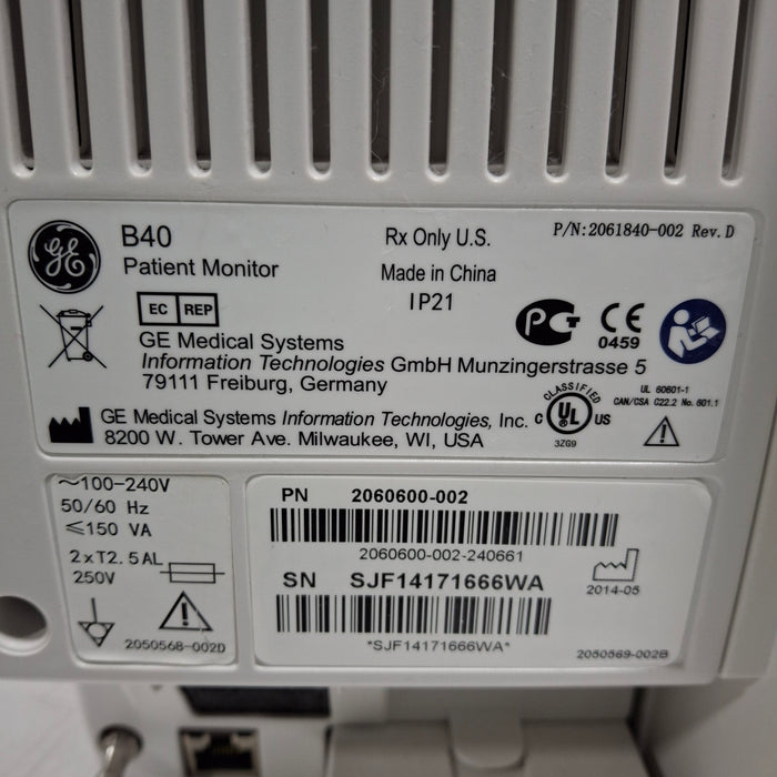 GE Healthcare GE Healthcare B40 Patient Monitor Patient Monitors reLink Medical
