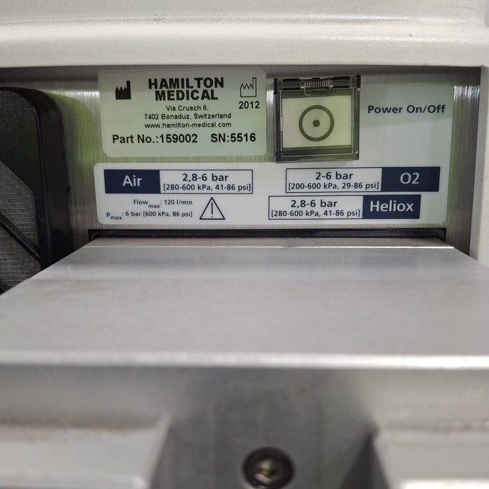 Hamilton Medical Inc Hamilton Medical Inc G5 Ventilator Respiratory reLink Medical