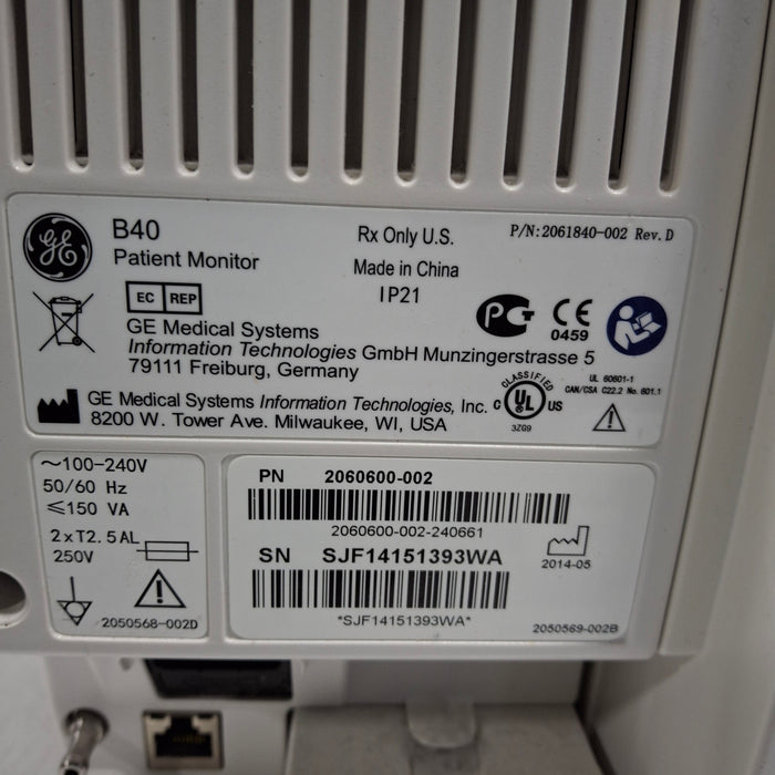 GE Healthcare GE Healthcare B40 Patient Monitor Patient Monitors reLink Medical