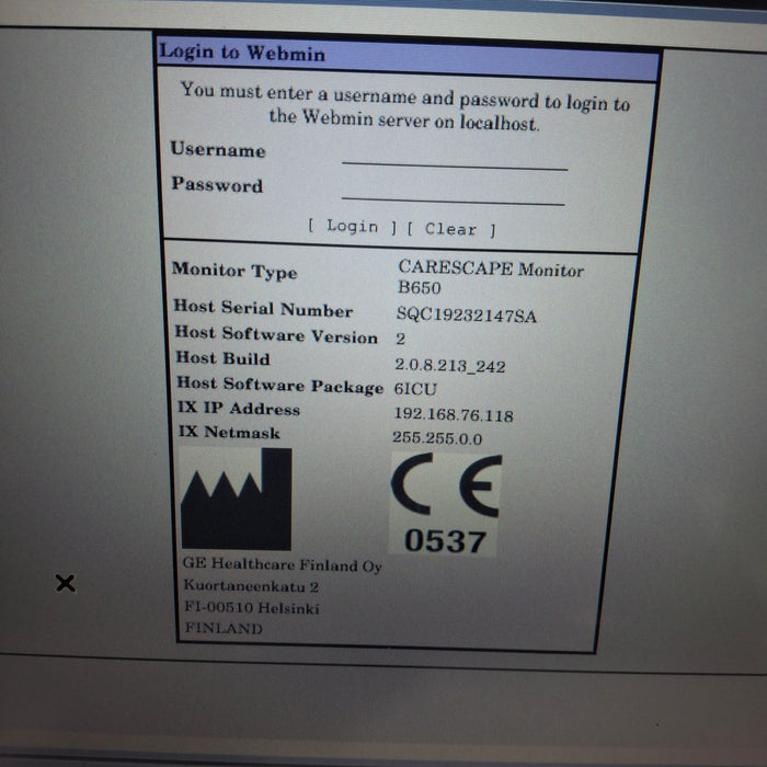 GE Healthcare GE Healthcare Carescape B650 Patient Monitor Patient Monitors reLink Medical