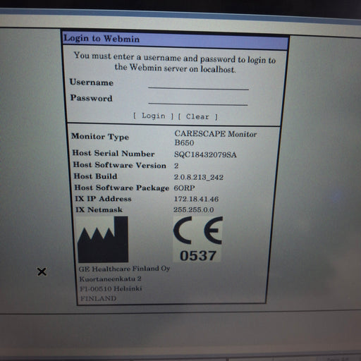 GE Healthcare GE Healthcare Carescape B650 Patient Monitor Patient Monitors reLink Medical