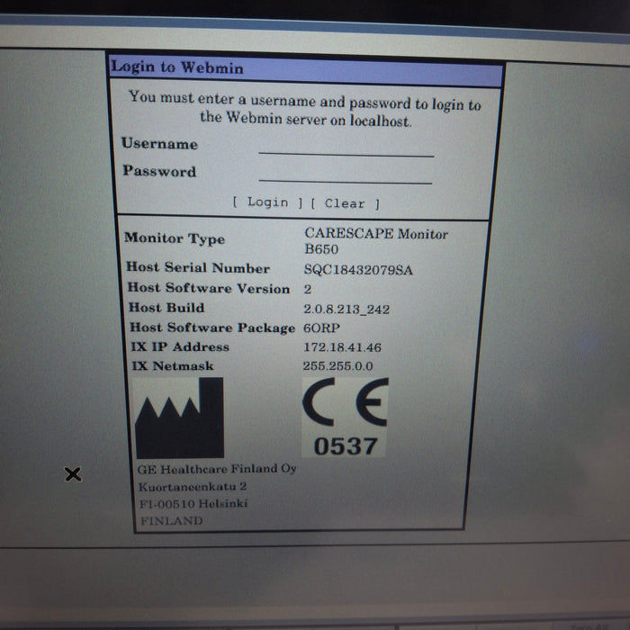 GE Healthcare GE Healthcare Carescape B650 Patient Monitor Patient Monitors reLink Medical