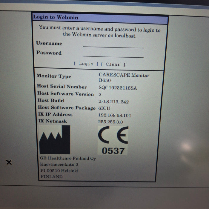 GE Healthcare GE Healthcare Carescape B650 Patient Monitor Patient Monitors reLink Medical