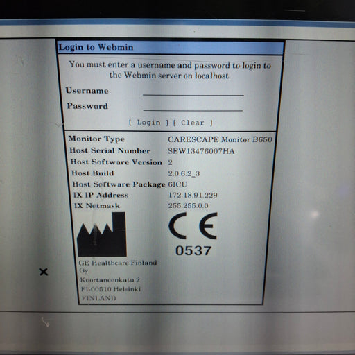GE Healthcare GE Healthcare Carescape B650 Patient Monitor Patient Monitors reLink Medical
