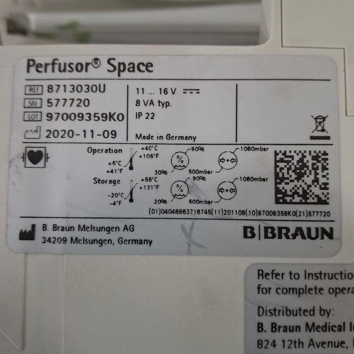 B. Braun B. Braun Perfusor Space Syringe Pump Infusion Pump reLink Medical