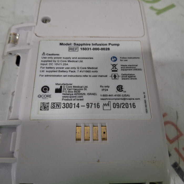 QCore Medical QCore Medical Sapphire Multi-Therapy Infusion Pump Infusion Pump reLink Medical