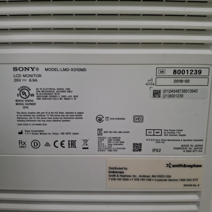 Sony Sony LMDX310MD 4K Surgical Monitor Surgical Equipment reLink Medical