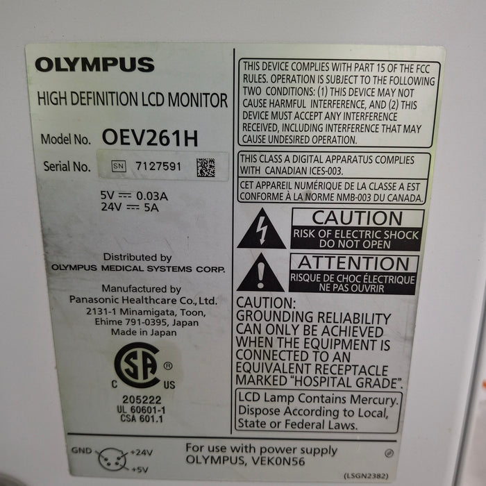 Olympus OEV261H 26" LCD Endoscopy Monitor
