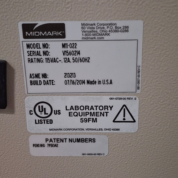 Midmark M11-022 UltraClave Autoclave Sterilizer