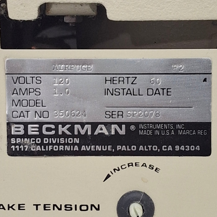 Beckman Coulter, Inc. Beckman Coulter AIRFUGE CLS Ultracentrifuge Centrifuges reLink Medical