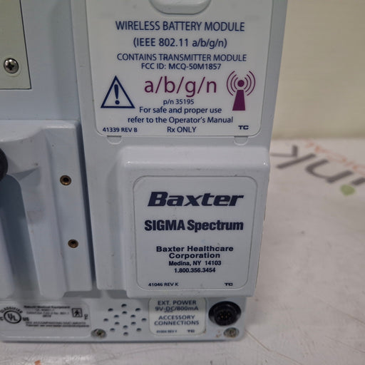 Baxter Baxter Sigma Spectrum 6.05.14 with A/B/G/N Battery Infusion Pump Infusion Pump reLink Medical