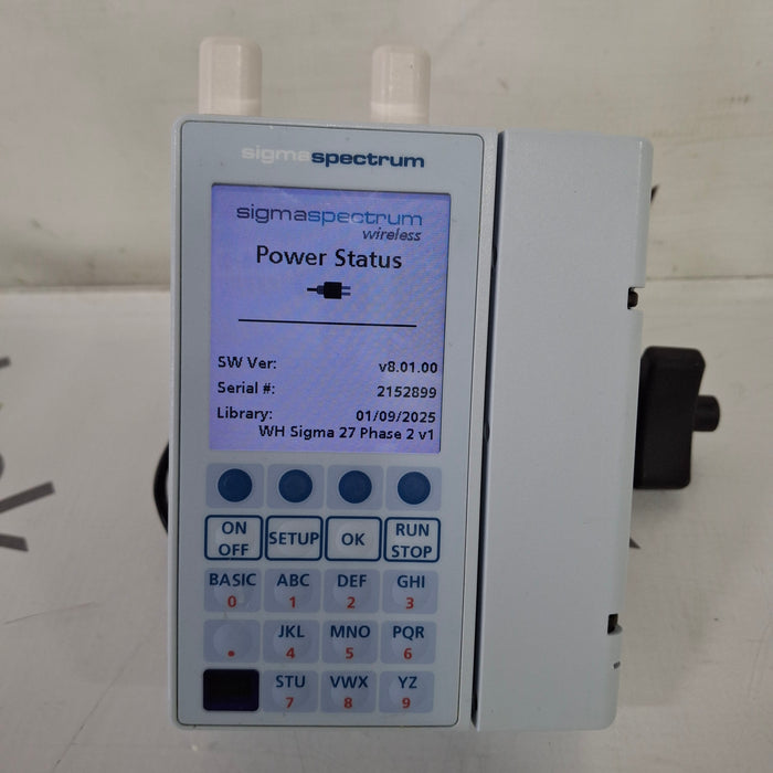 Baxter Sigma Spectrum 8.01.00 with A/B/G/N Battery Infusion Pump