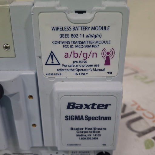 Baxter Baxter Sigma Spectrum 6.05.14 with A/B/G/N Battery Infusion Pump Infusion Pump reLink Medical