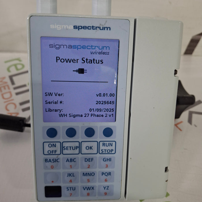 Baxter Sigma Spectrum 8.01.00 with A/B/G/N Battery Infusion Pump