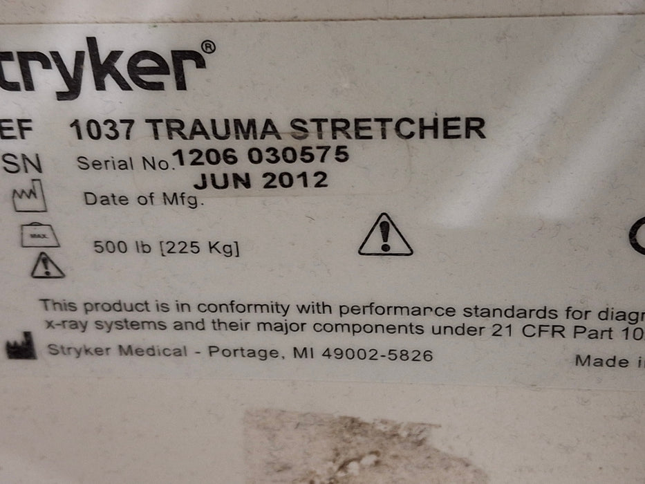 Stryker Stryker 1037 Trauma Stretcher Beds & Stretchers reLink Medical