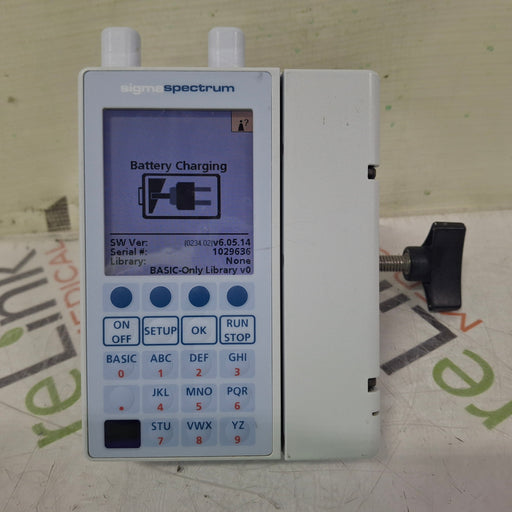 Baxter Baxter Sigma Spectrum 6.05.14 with A/B/G/N Battery Infusion Pump Infusion Pump reLink Medical