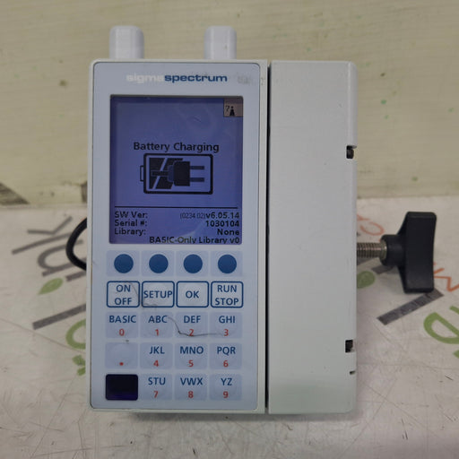 Baxter Baxter Sigma Spectrum 6.05.14 with A/B/G/N Battery Infusion Pump Infusion Pump reLink Medical