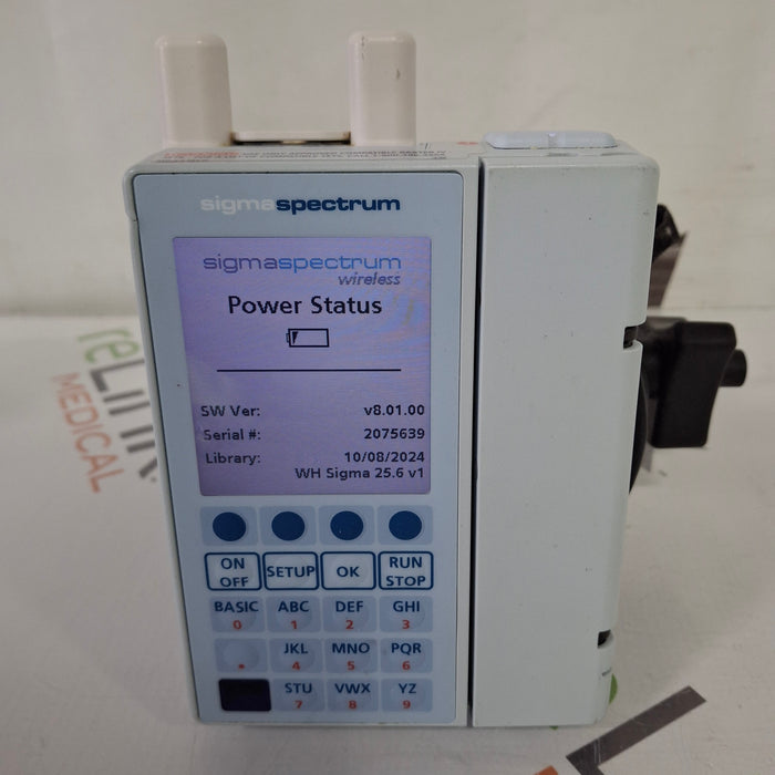 Baxter Sigma Spectrum 8.01.00 with A/B/G/N Battery Infusion Pump