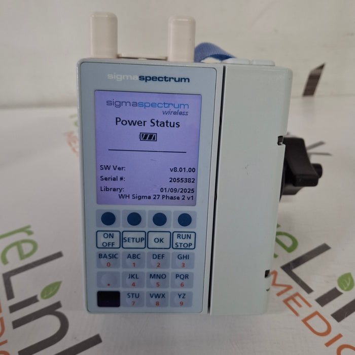 Baxter Sigma Spectrum 8.01.00 with A/B/G/N Battery Infusion Pump