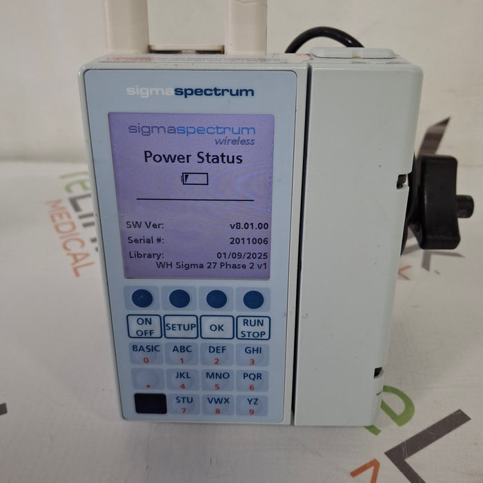 Baxter Sigma Spectrum 8.01.00 with A/B/G/N Battery Infusion Pump