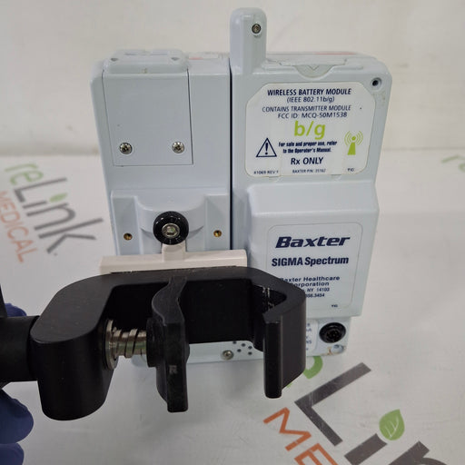 Baxter Baxter Sigma Spectrum 8.01.00 with B/G Battery Infusion Pump Infusion Pump reLink Medical