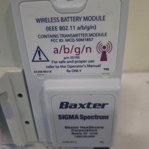 Baxter Baxter Sigma Spectrum 6.05.14 with A/B/G/N Battery Infusion Pump Infusion Pump reLink Medical