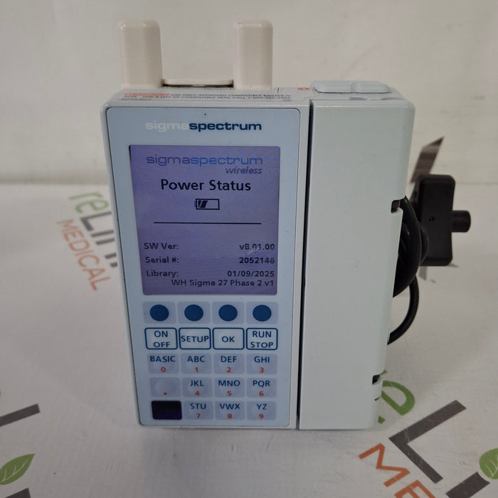 Baxter Sigma Spectrum 8.01.00 with A/B/G/N Battery Infusion Pump
