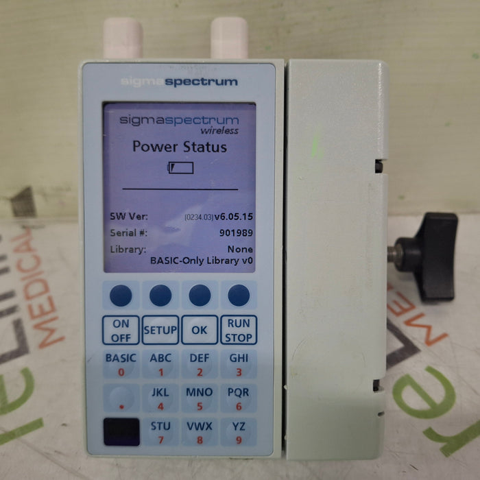 Baxter Sigma Spectrum 6.05.15 with A/B/G/N Battery Infusion Pump