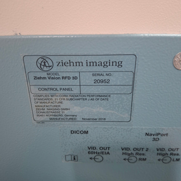 Ziehm Imaging Ziehm Imaging Vision RFD 3D C-Arm C-Arms & Tables reLink Medical