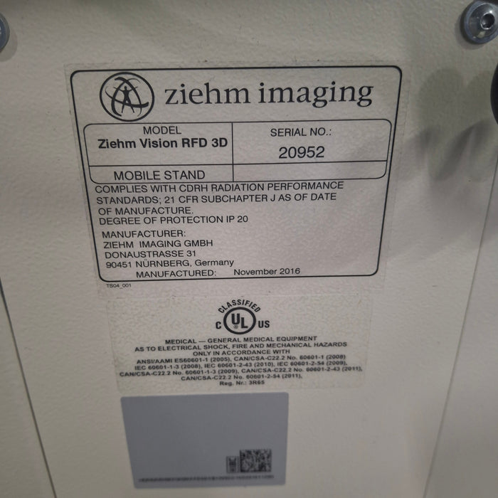 Ziehm Imaging Ziehm Imaging Vision RFD 3D C-Arm C-Arms & Tables reLink Medical