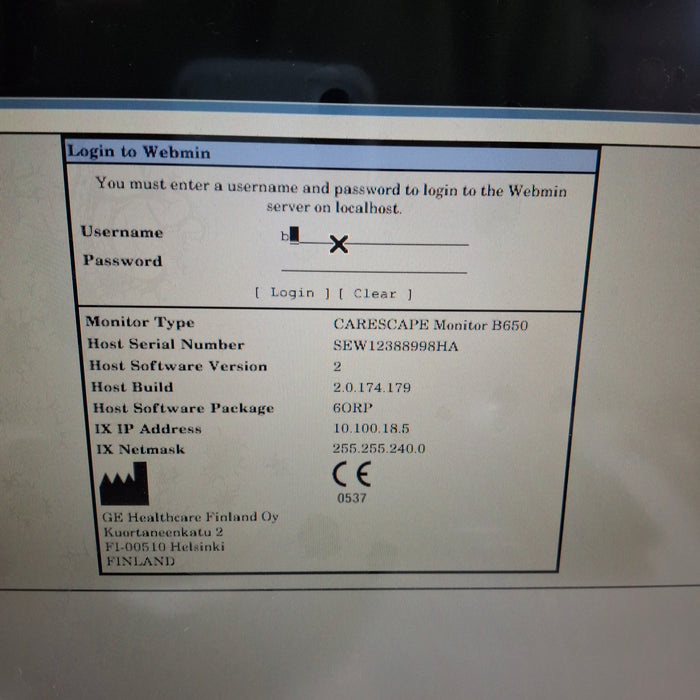 GE Healthcare GE Healthcare Carescape B650 Anesthesia Care Patient Monitor Patient Monitors reLink Medical