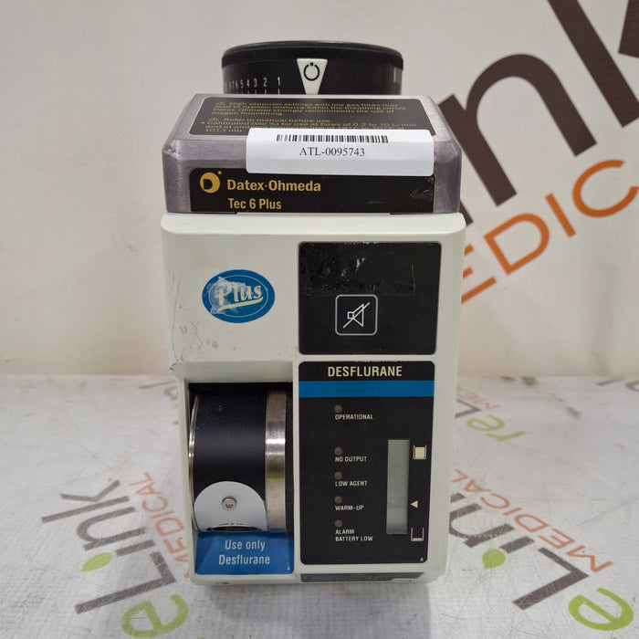 Datex-Ohmeda Tec 6 Plus Desflurane Vaporizer