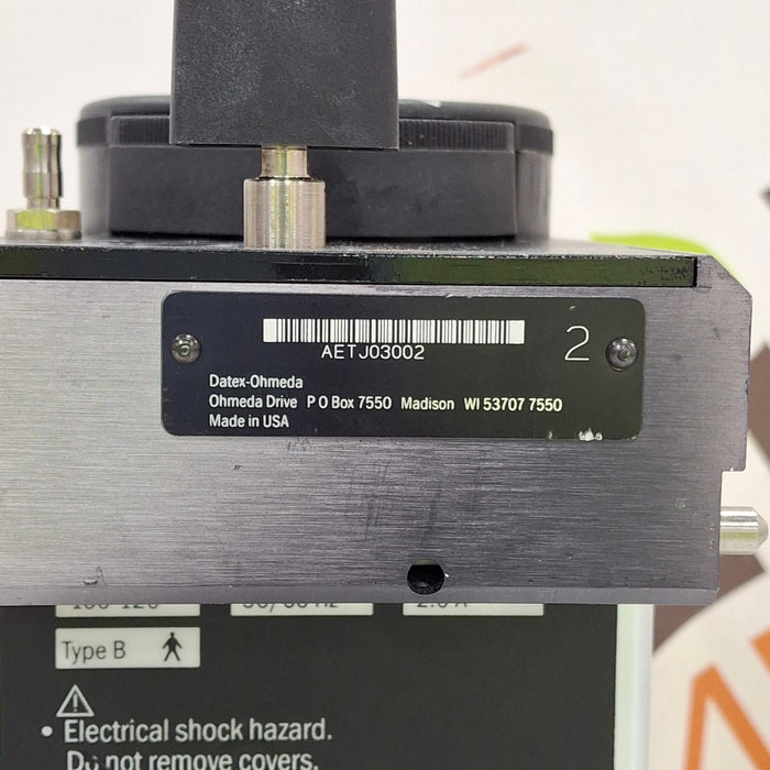 Datex-Ohmeda Tec 6 Plus Desflurane Vaporizer