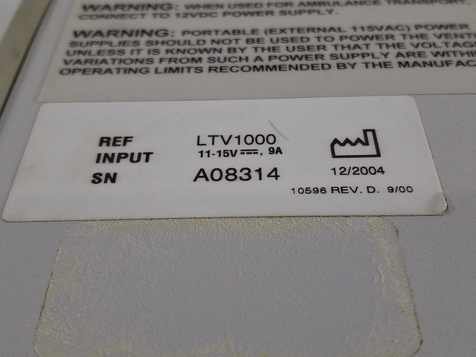 CareFusion CareFusion LTV 1000 Ventilator Respiratory reLink Medical