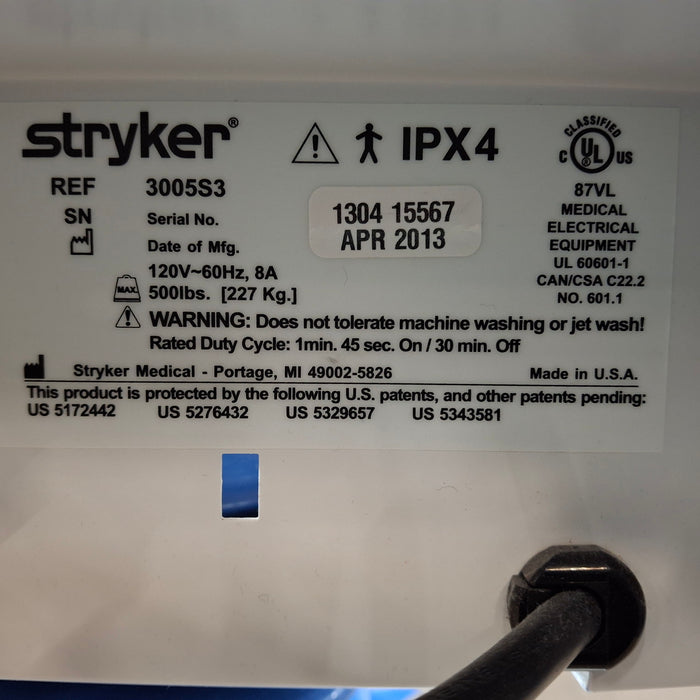 Stryker Stryker Secure III 3005 Hospital Bed Beds & Stretchers reLink Medical