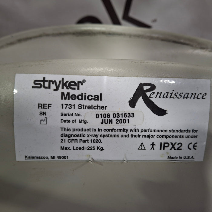 Stryker Stryker 1731 Stretcher Beds & Stretchers reLink Medical
