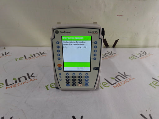 CareFusion CareFusion Alaris 8015 Large Screen POC Infusion Pump Infusion Pump reLink Medical