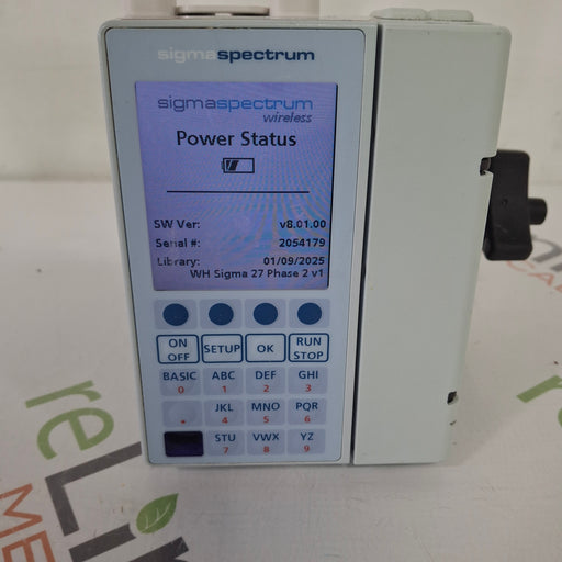 Baxter Baxter Sigma Spectrum 8.01.00 with A/B/G/N Battery Infusion Pump Infusion Pump reLink Medical