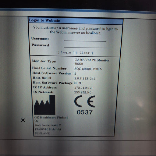 GE Healthcare GE Healthcare Carescape B650 Critical Care Patient Monitor Patient Monitors reLink Medical