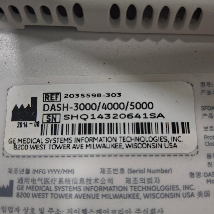 GE Healthcare GE Healthcare Dash 5000 - GE/Nellcor SpO2 Patient Monitor Patient Monitors reLink Medical