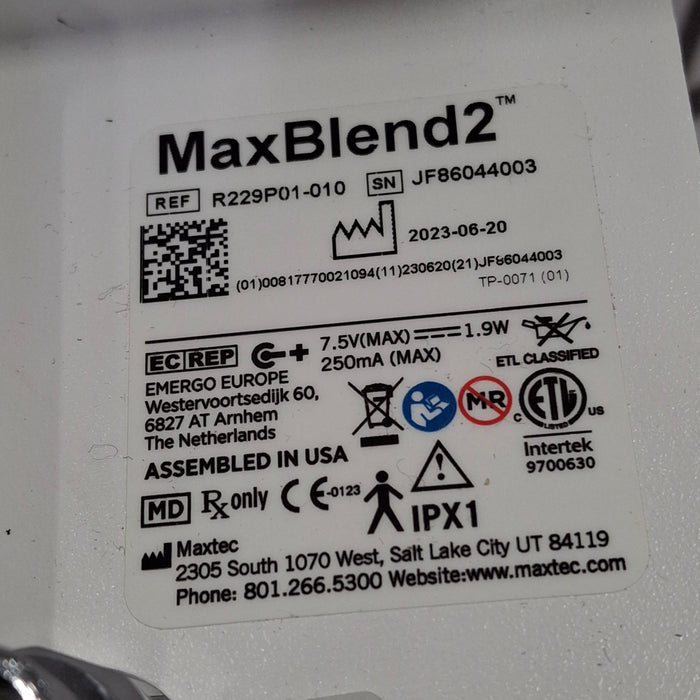 Maxtec, Inc. Maxtec, Inc. MAXBlend 2 Low Flow Air/Oxygen Blender Respiratory reLink Medical