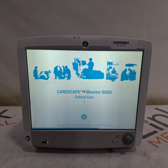 GE Healthcare Carescape B650 Critical Care Patient Monitor