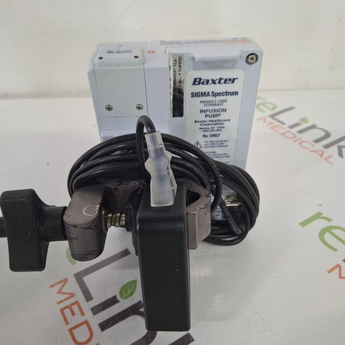 Baxter Baxter Sigma Spectrum 8.01.00 w/o Battery Infusion Pump Infusion Pump reLink Medical