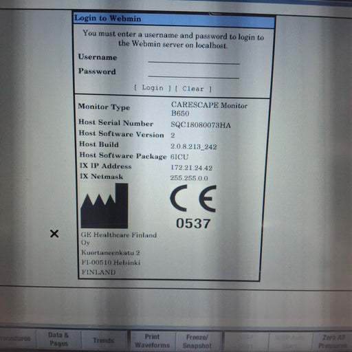 GE Healthcare GE Healthcare Carescape B650 Critical Care Patient Monitor Patient Monitors reLink Medical