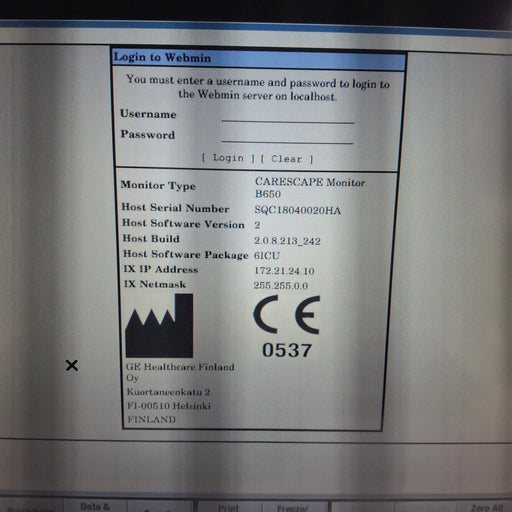 GE Healthcare GE Healthcare Carescape B650 Critical Care Patient Monitor Patient Monitors reLink Medical