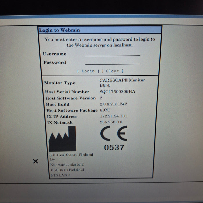 GE Healthcare GE Healthcare Carescape B650 Critical Care Patient Monitor Patient Monitors reLink Medical