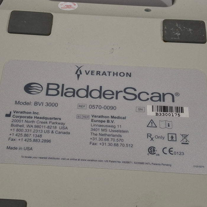 Verathon Medical, Inc BladderScan BVI 3000 Bladder Scanner