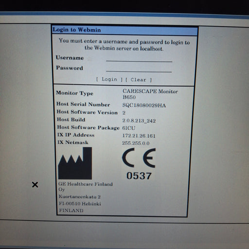 GE Healthcare GE Healthcare Carescape B650 Critical Care Patient Monitor Patient Monitors reLink Medical