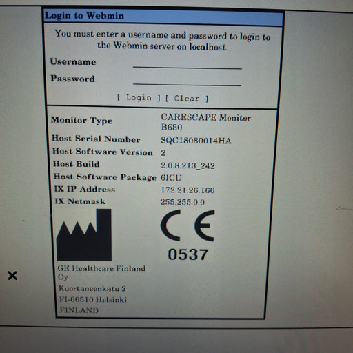 GE Healthcare GE Healthcare Carescape B650 Critical Care Patient Monitor Patient Monitors reLink Medical